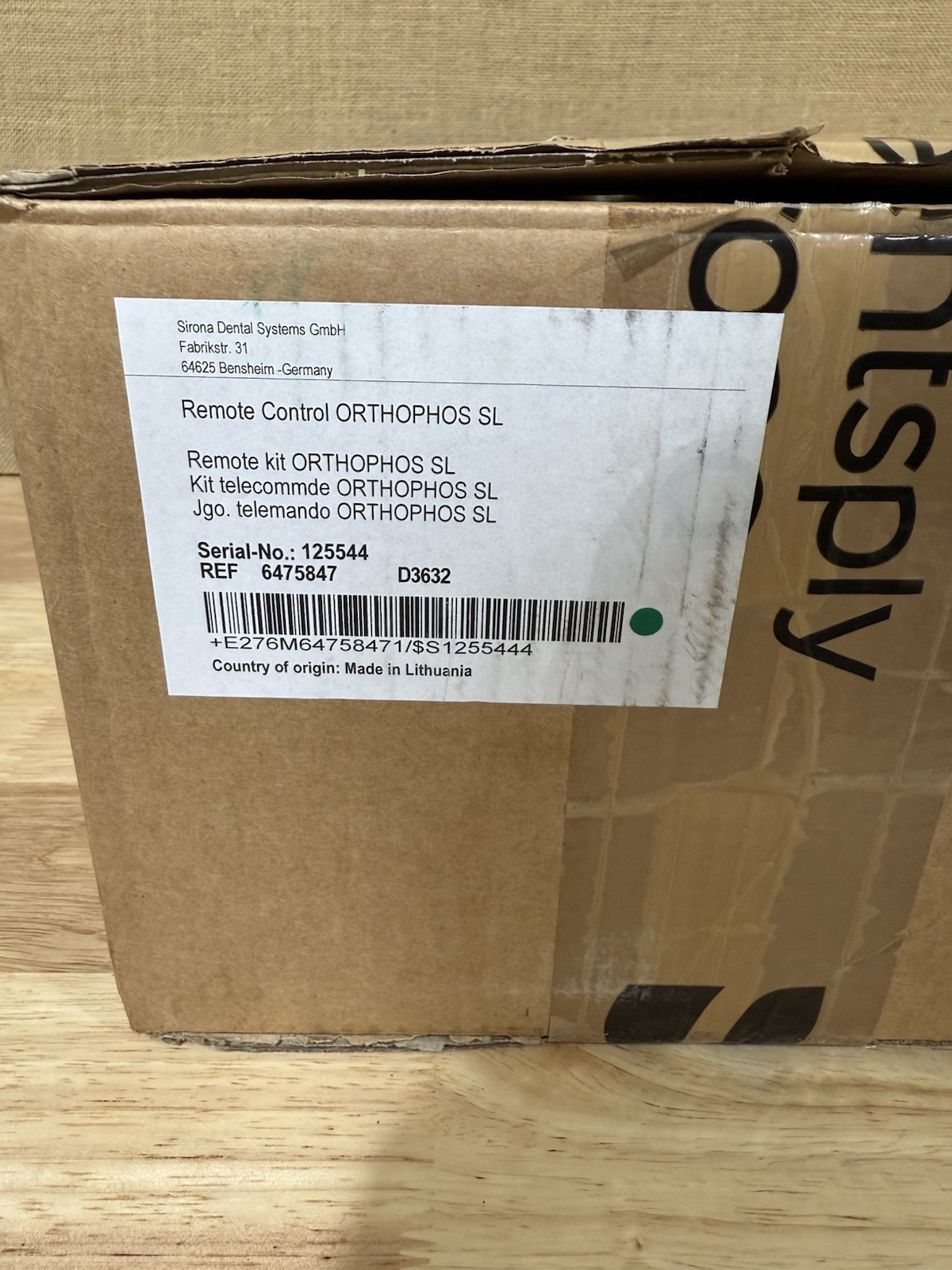 Sirona Remote Control Orthophos SL 6475847