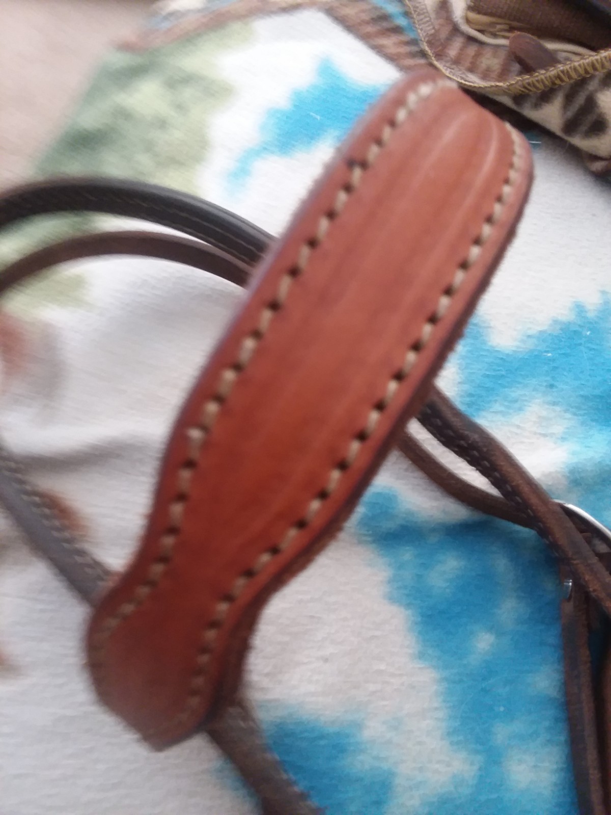 Nice heavy western leather browband headstall