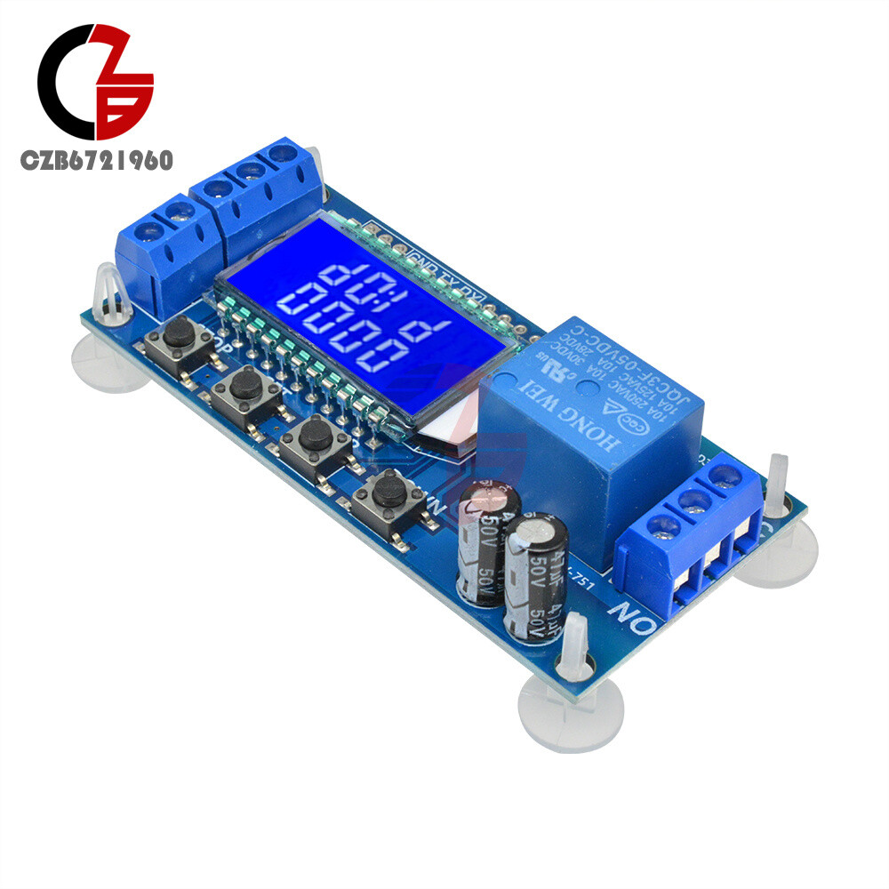 5V Time Delay Relay Module Trigger Cycle Timming Circuit Switch LCD USB Board