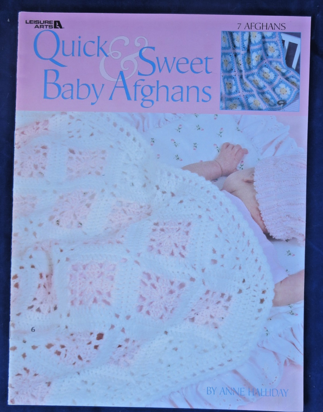 QUICK & SWEET BABY AFGHANS ~ 7 DESIGNS ~ Crochet Leisure Arts Leaflet #3114