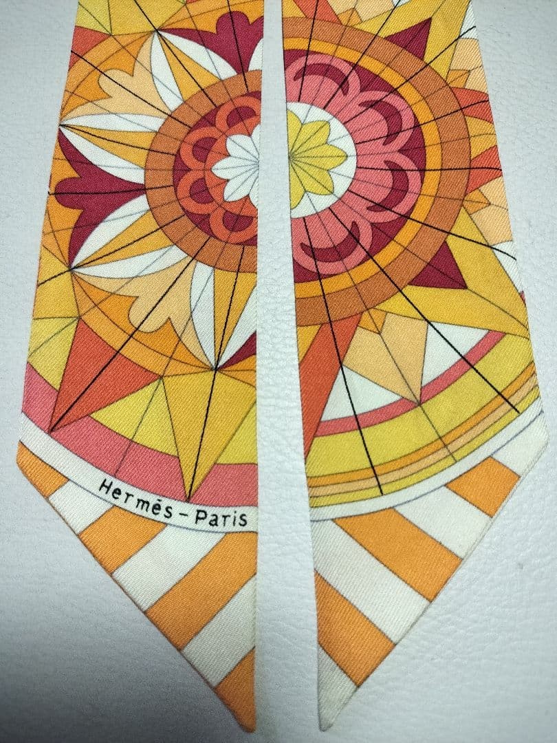 Hermes Twilly Scarf Orange