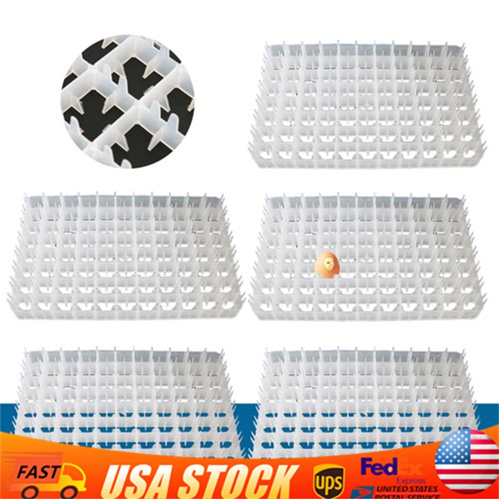 5*Egg Hatching Incubator Trays Chicken  Pheasant Duck 88 Egg Plastic Holder