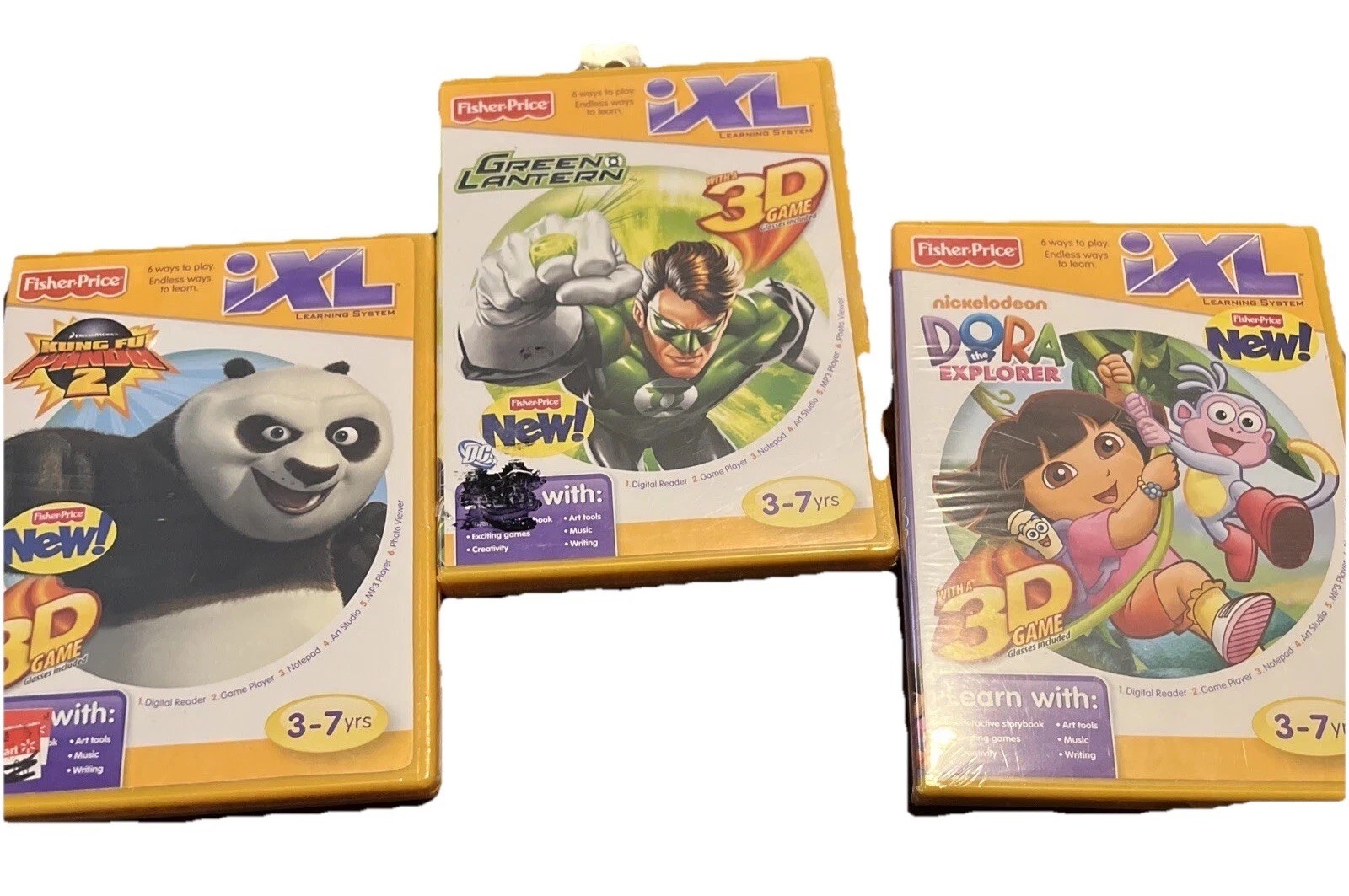 Fisher-Price iXL Learning System 3 Brand New Sealed Games!