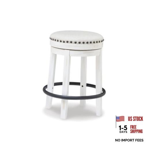 Signature Design by Ashley Valebeck Casual Counter Whitewash Backless