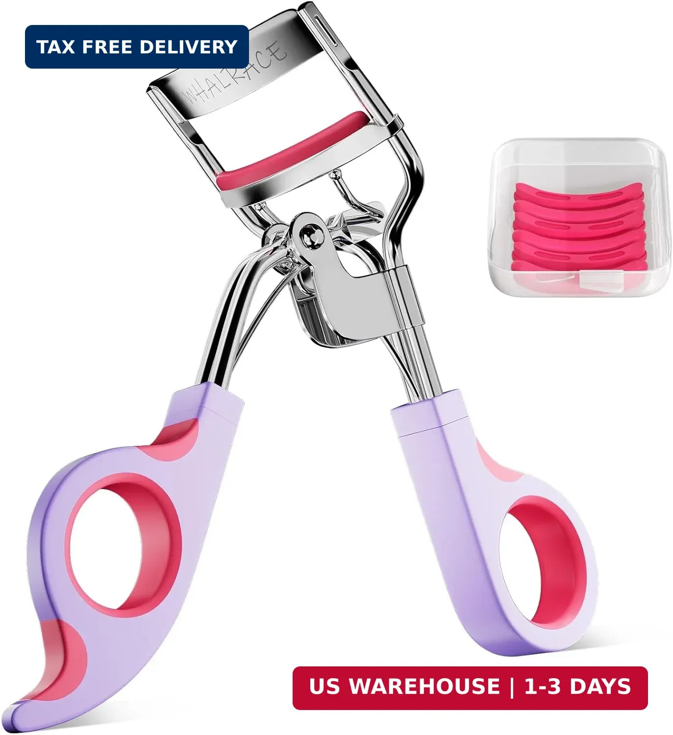 Eye Lash Curler with 6PCS Extra Replacement Pads, Superior Curling Effect Eyelas