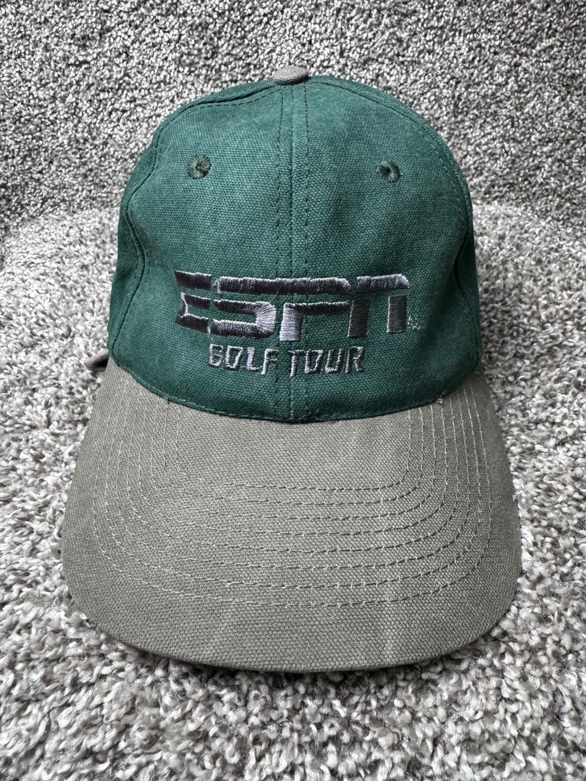 ESPN Golf Tour Hat Cap Strapback One Size Multicolor HEad Shot Adjustable
