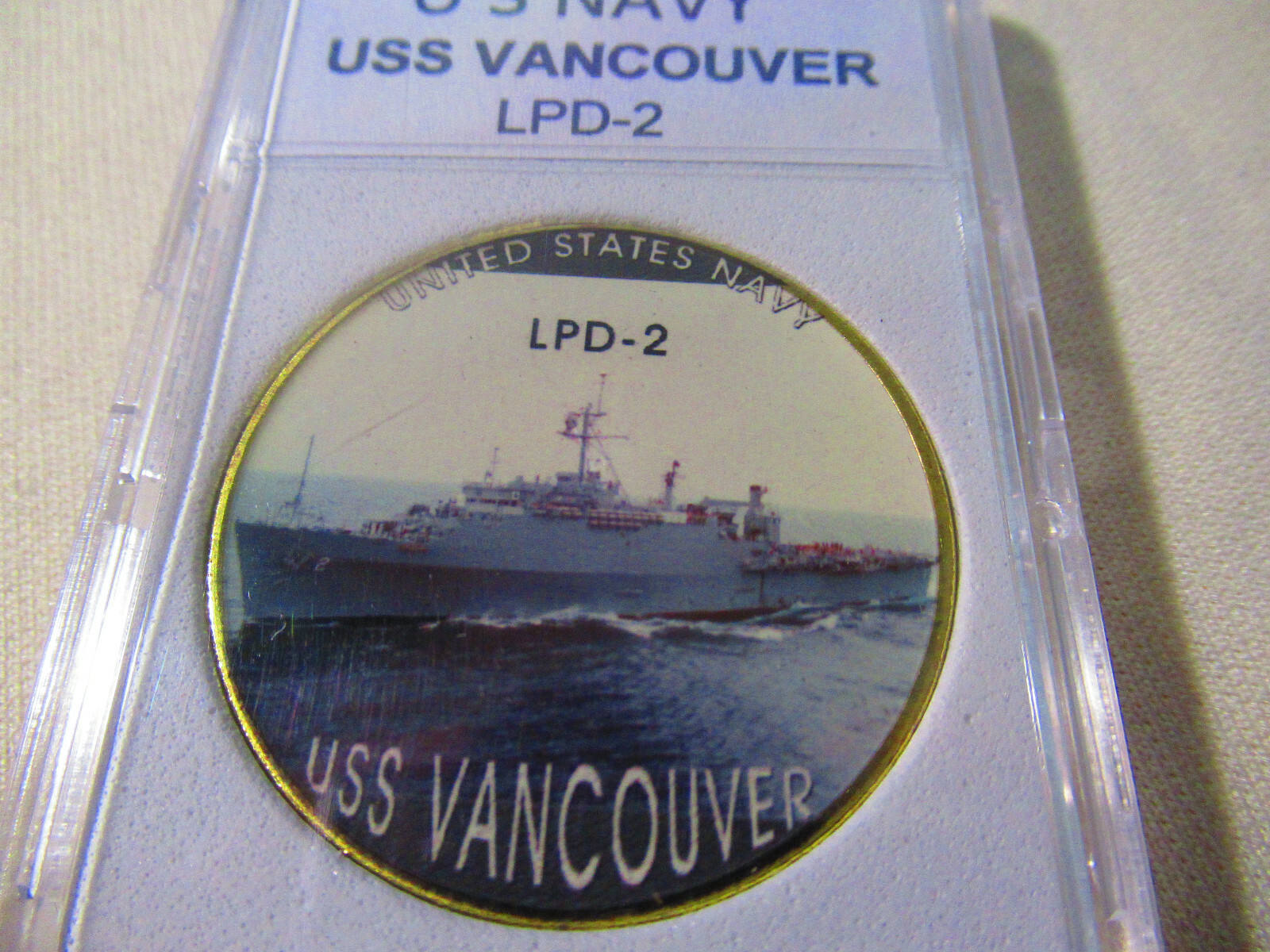 US NAVY - USS Vancouver (LPD-2) Challenge Coin