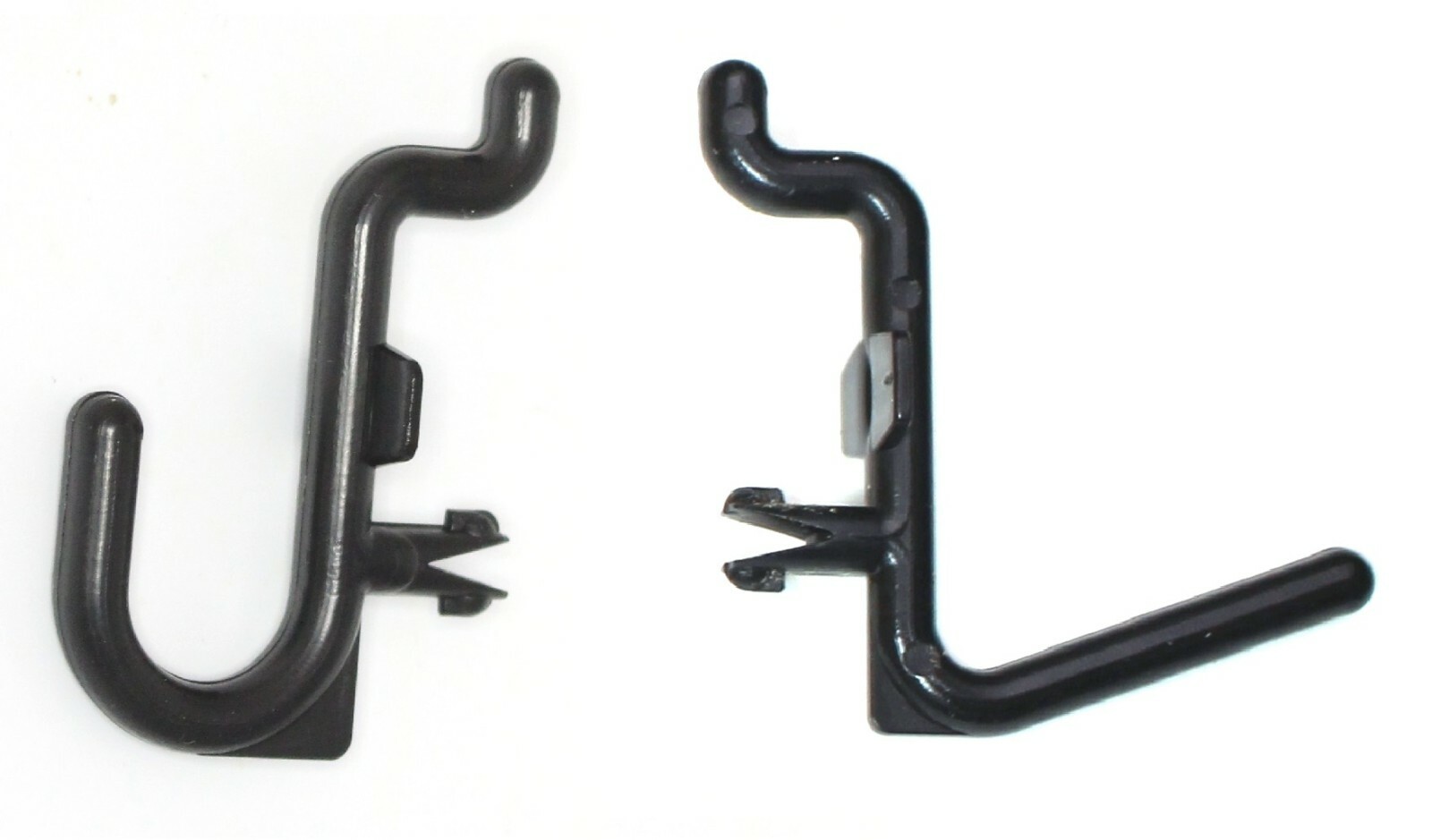 Plastic Black J & L Style Pegboard Hooks Kit - 150 Pack PEGBOARD NOT INCLUDED