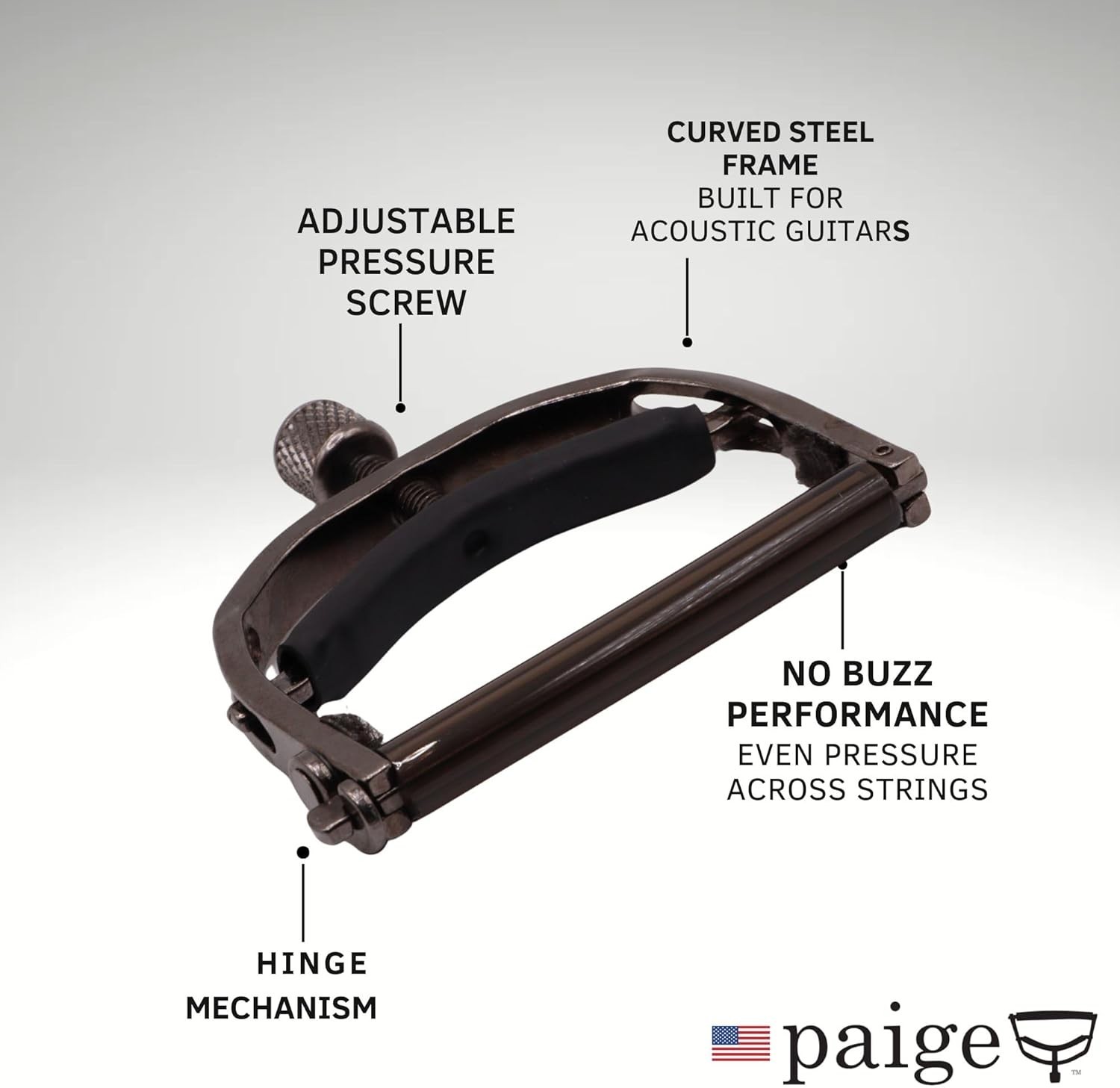 Adjustable Acoustic Guitar Capo - Precision Craftsmanship