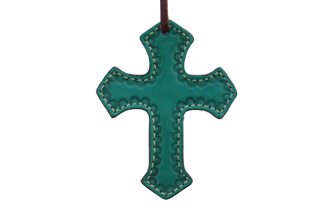 Saddle Cross, Turquoise