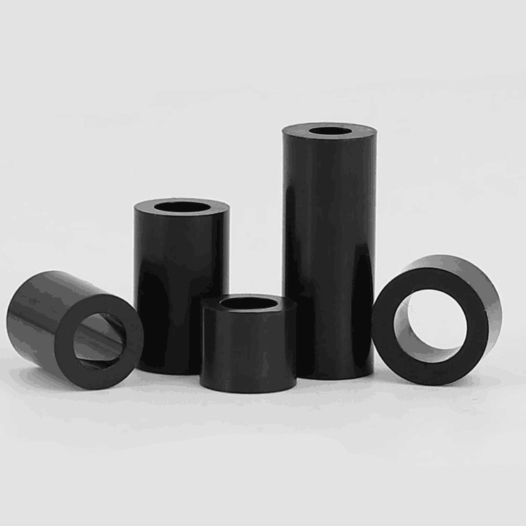 48pcs M3 isolation column support bushing insulated ABS BLACK sleeve 5mm OD