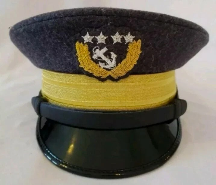 US Civil War Confederate Naval Admiral General Officers Wool Visor Hat Cap Kepi