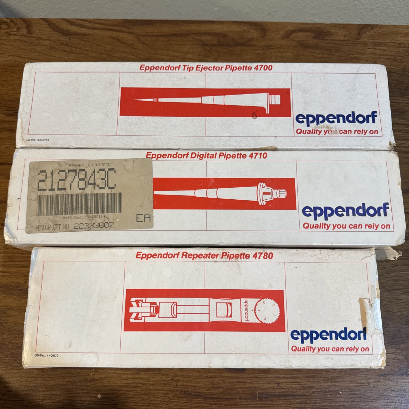 Lot Of 3 Eppendorf Digital Pipette 4700, 4710, 4780