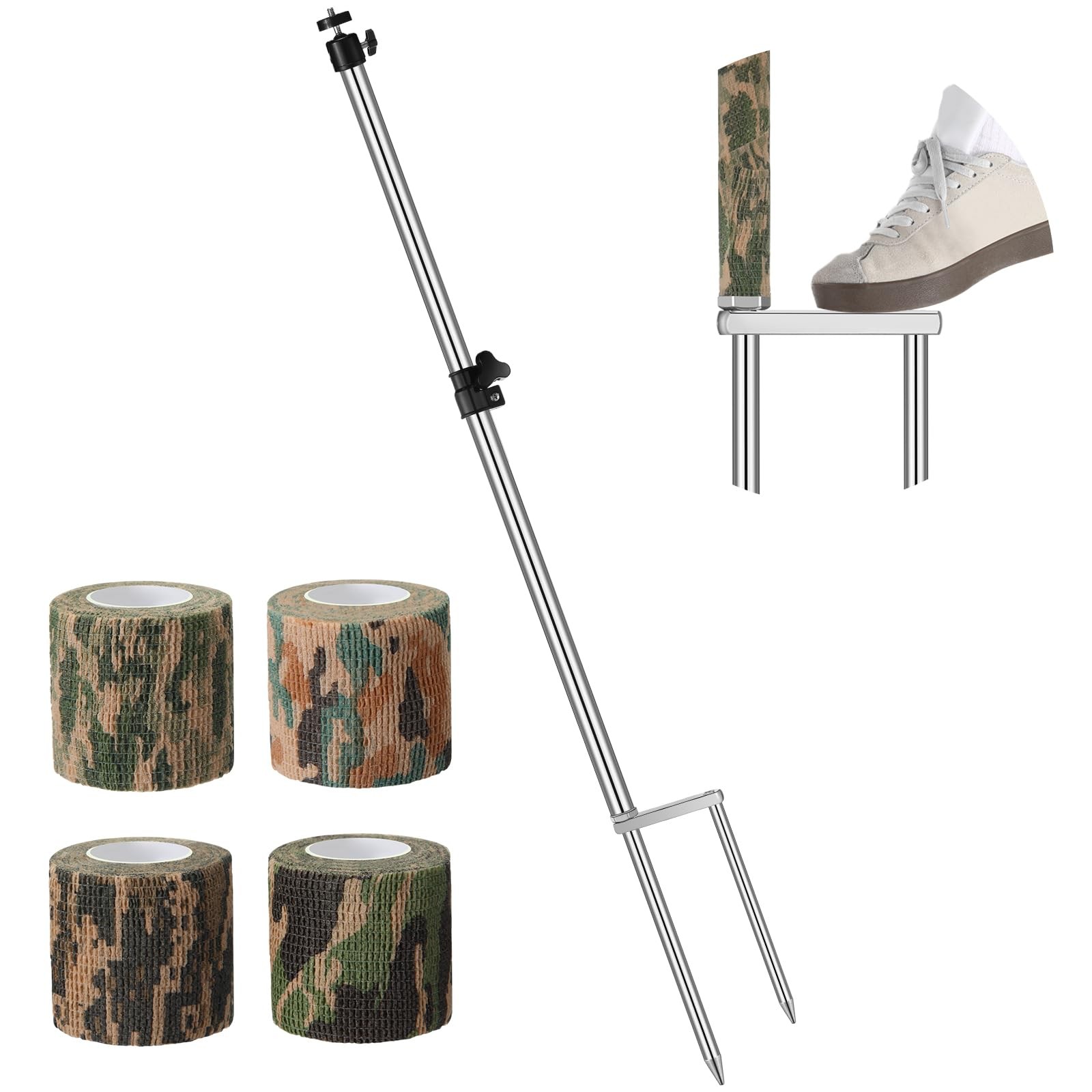 1 Pack Trail Camera Stand Mount Foldable Stainless Steel Game Camera Stand Br...