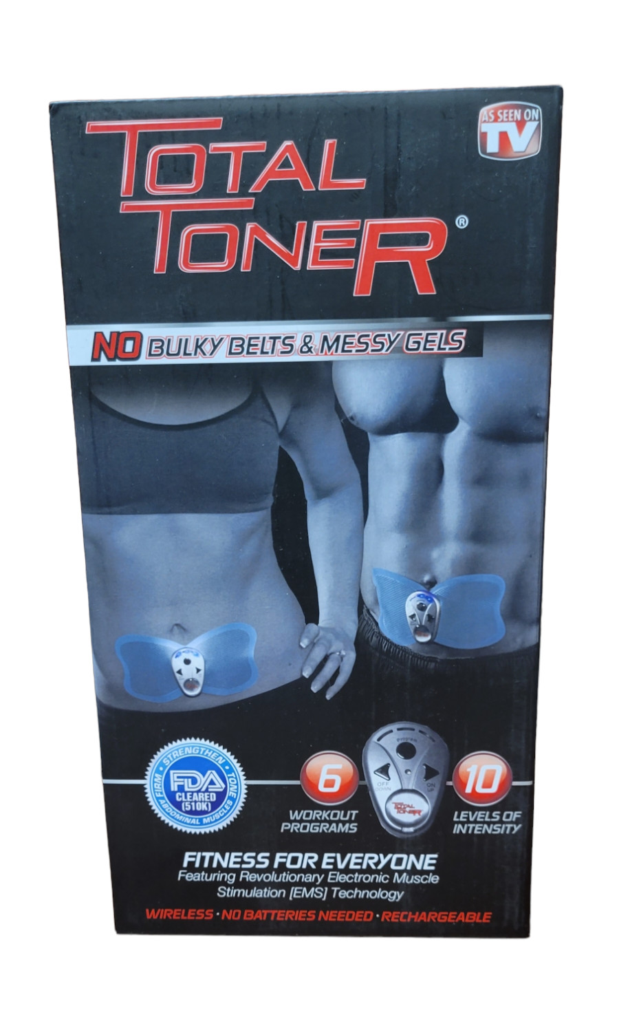 TOTAL TONER ABS Stimulator, EMS Abdominal Toning device, Rechargeable...