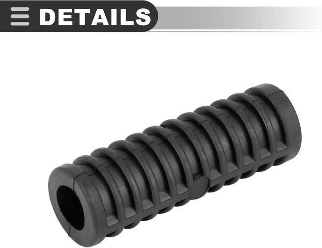 Universal Kick Start Lever Rubber, Rubber, Black, 4 Pc
