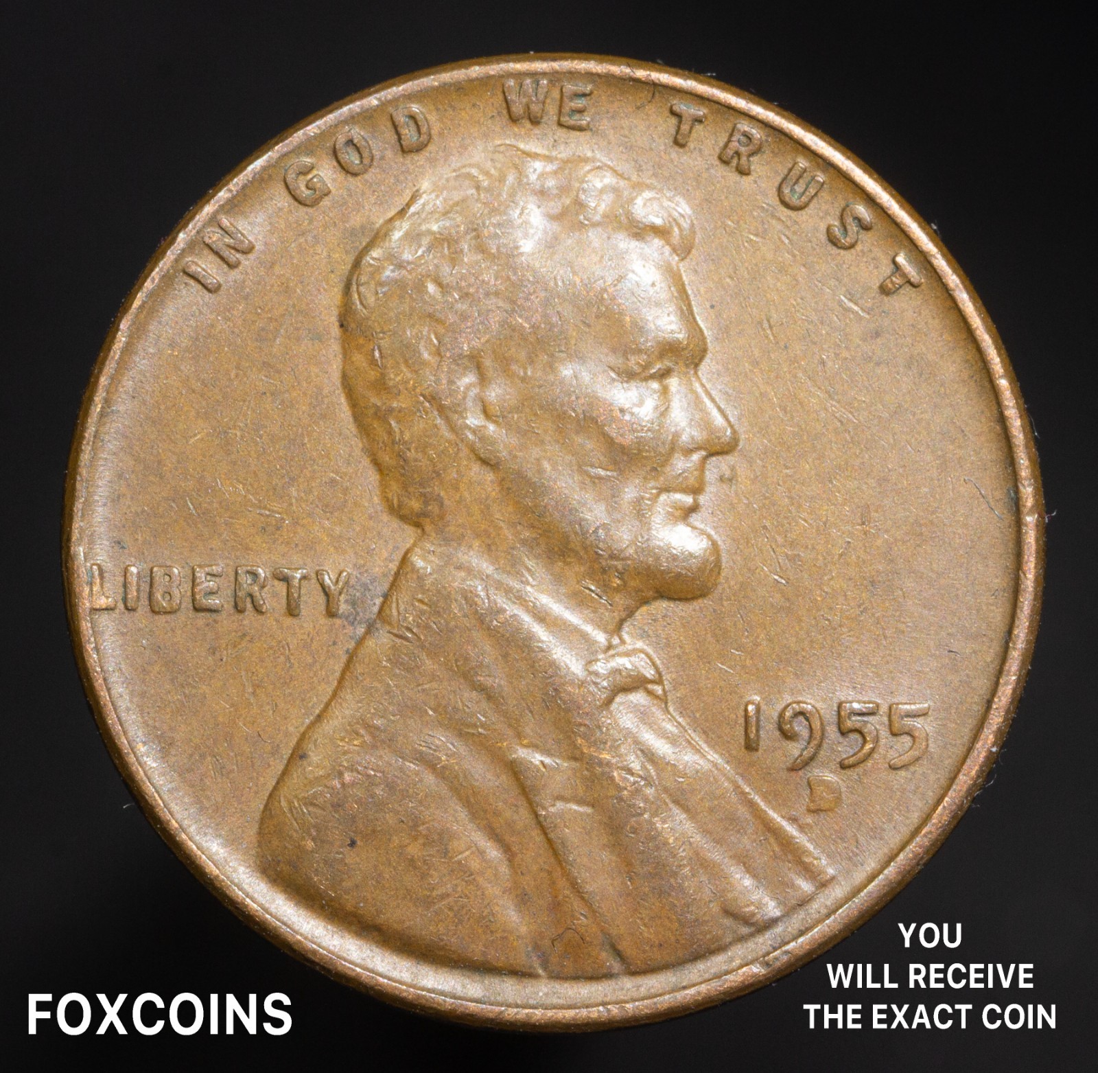 1955-D ERROR - WEAKLY/FILLED MINT MARK ERROR NICE!!!! A Mint Mark Error
