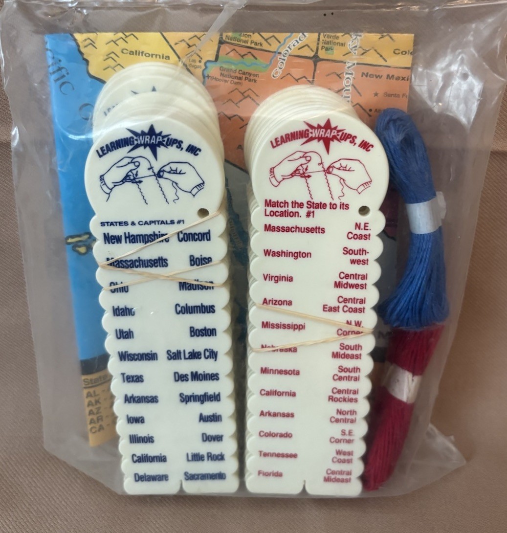 Set of Learning Wrap-Ups All About the USA States Capitals Cities Landmarks Etc