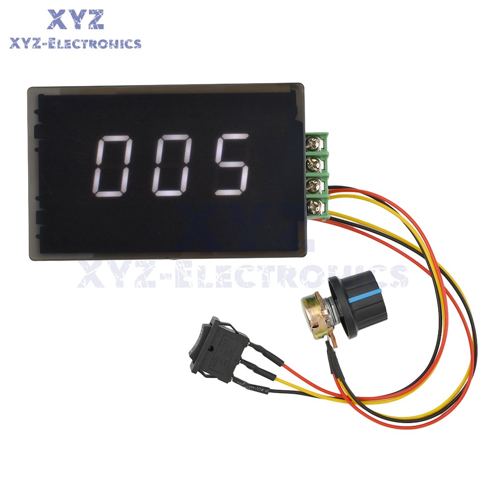 DC6-60V LCD Digital Display DC Motor Speed Governor Controller 6V12V24V36V48V
