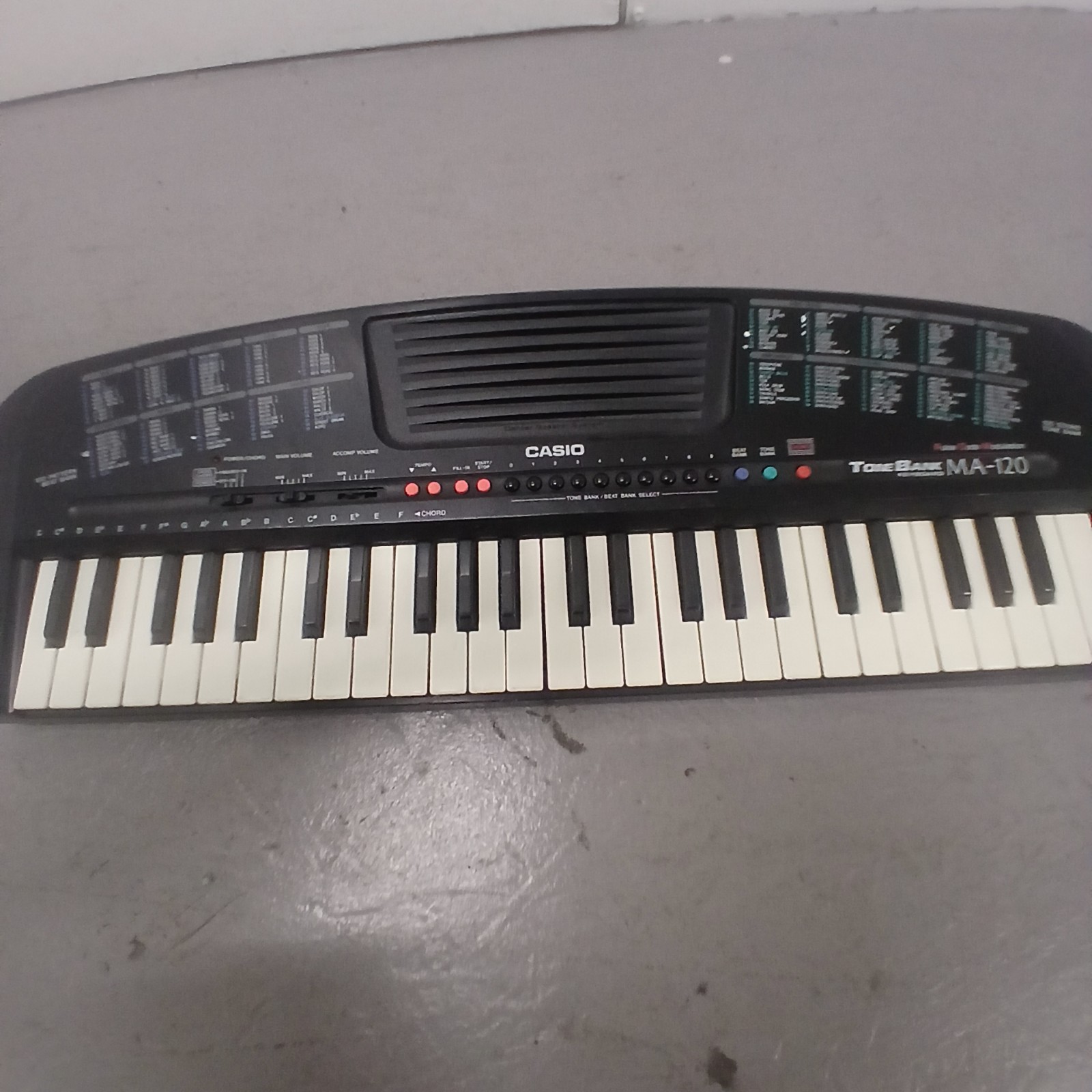 Casio MA-120 Electronic Keyboard Tested And Works.