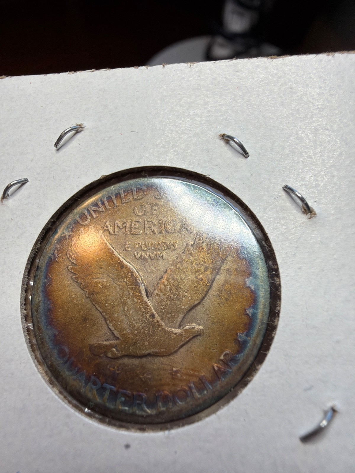 1928 Standing Liberty Quarter-Raw-Toner Nice Reverse Toning