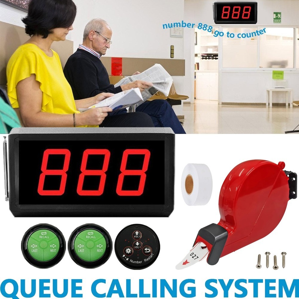 Que Calling Number System Wireless Pager Restaurant Queue Management System