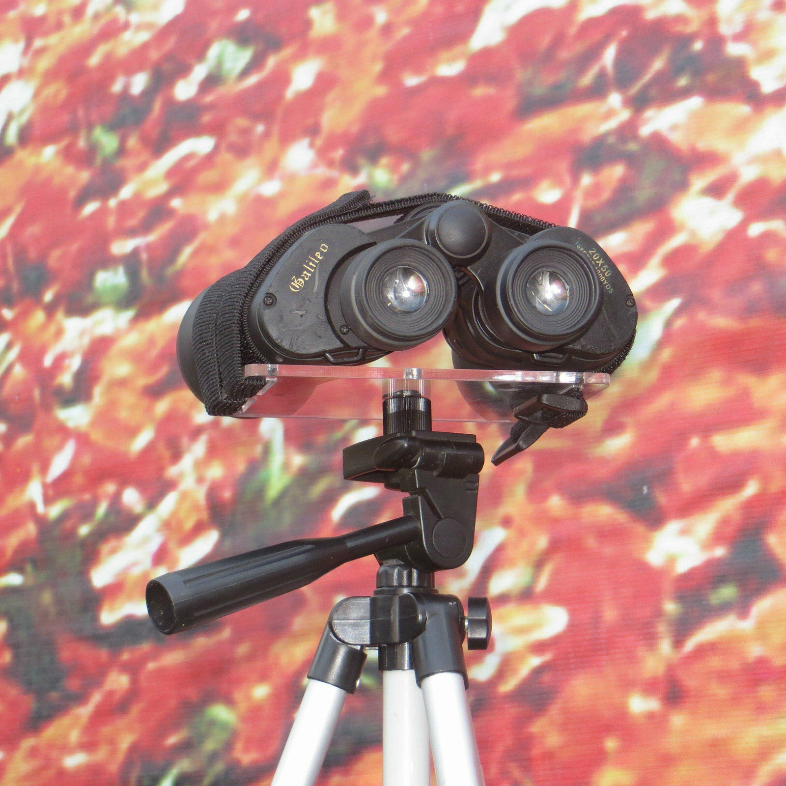 Bundled any size binoculars Tripod Adapter Tray, 1/4-20 Mount, Acrylic Mount