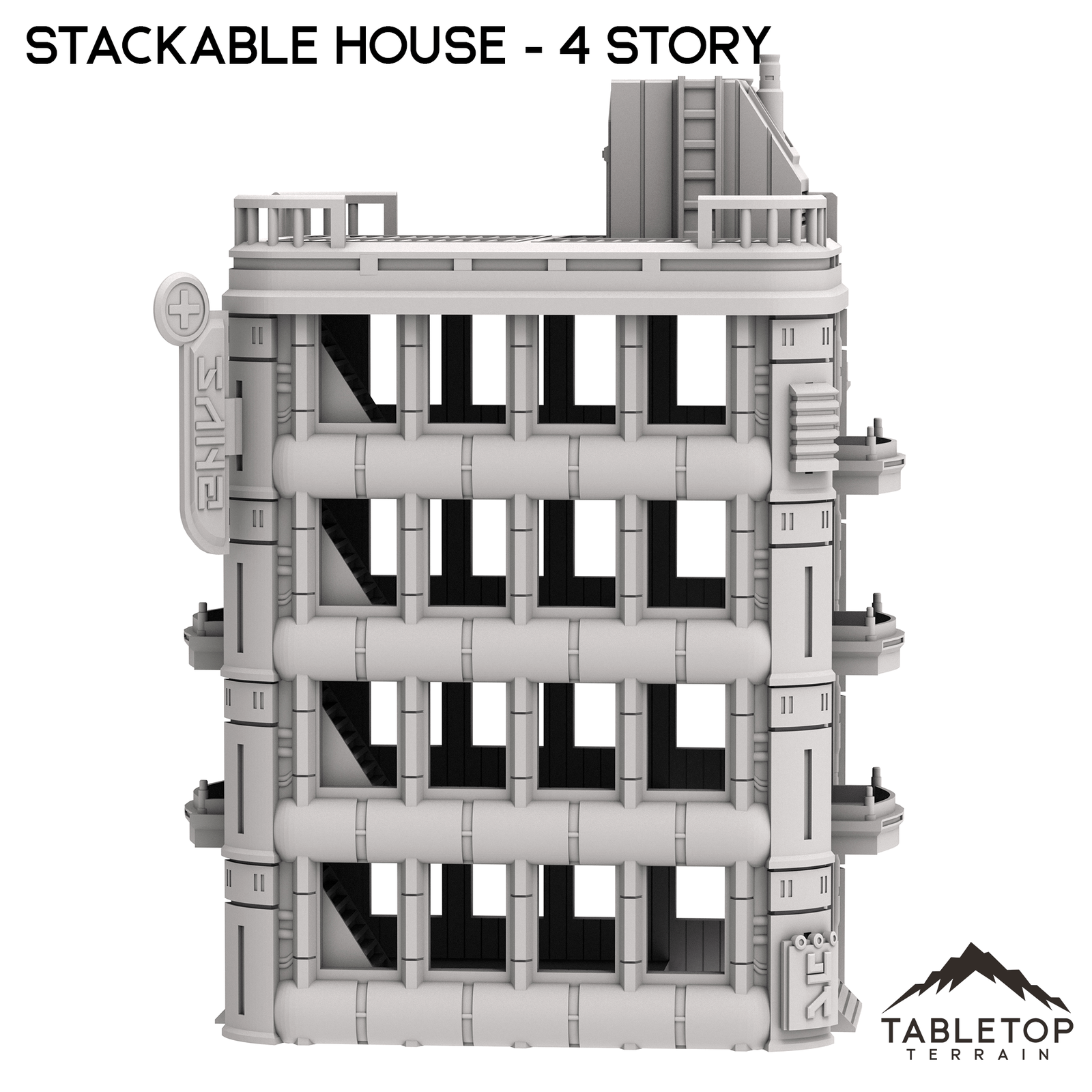 Stackable House - Futuristic City - Compatible with Star Wars Legion