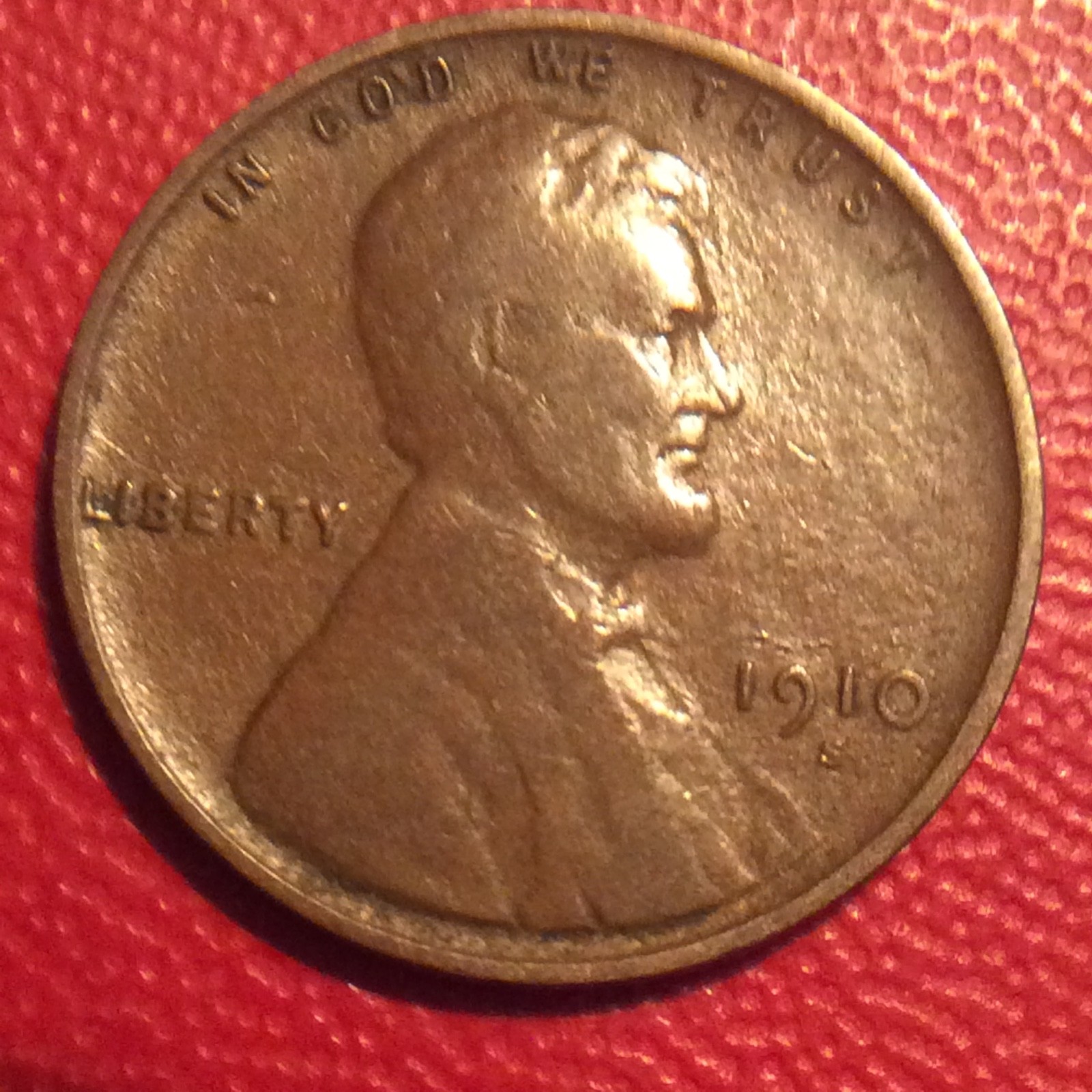 1910-S LINCOLN CENT   I-706 FREE SHIPPING SURFACE ISSUES