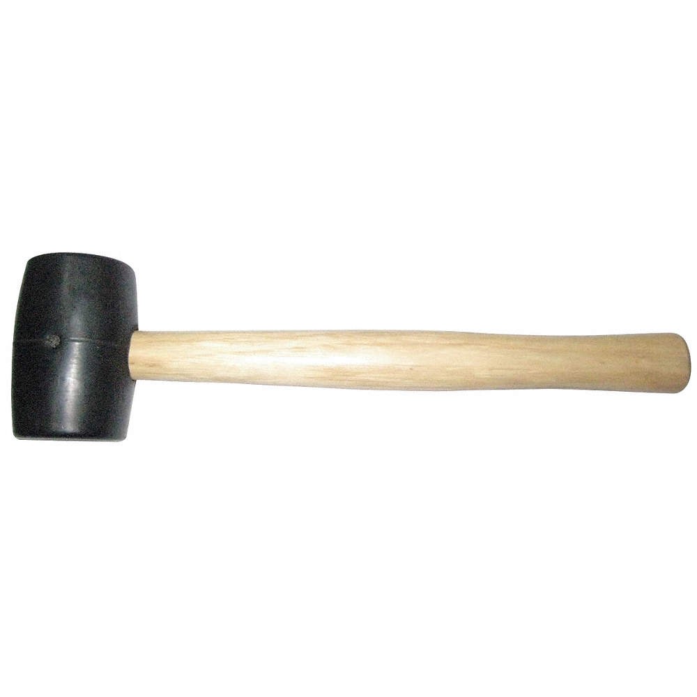 WESTWARD 6DWL1 Rubber Mallet,Hickory,8 Oz 6DWL1