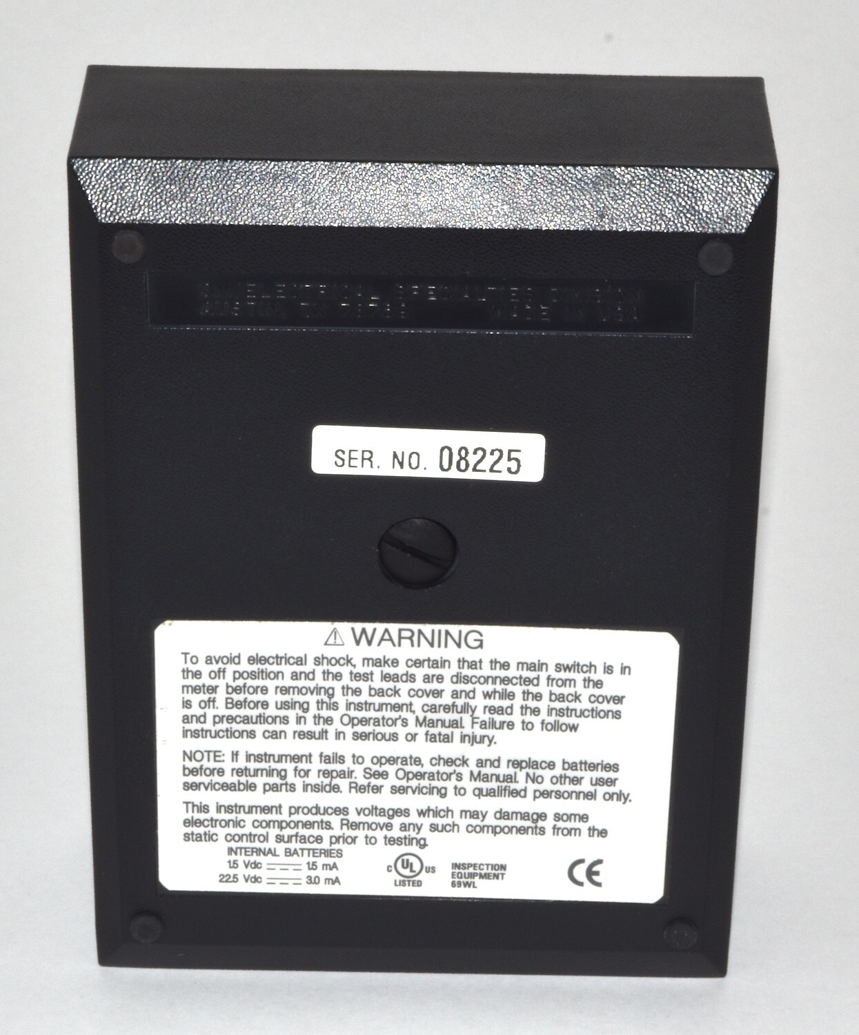 3M Analog Megohmmeter Test Kit for Static Control Surfaces *Used*