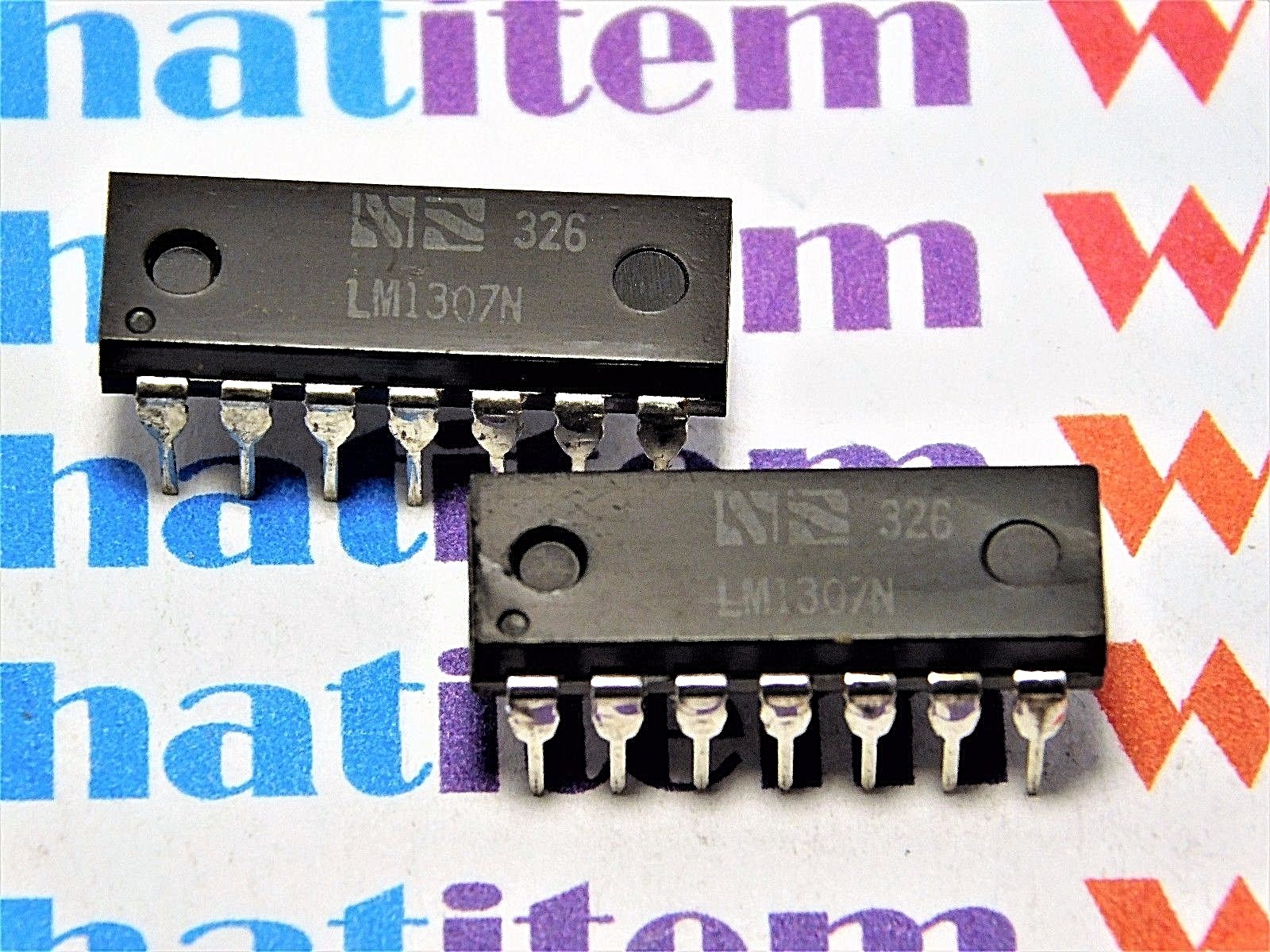 LM1307N / IC / DIP / COMPARABLE TO ECG722, NTE722 / 2 PIECES (qzty)