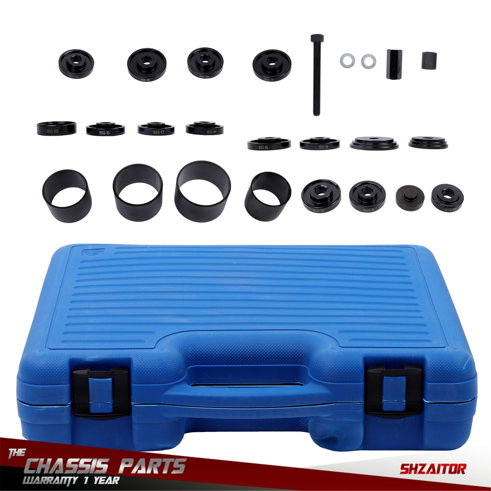25 pcs Front Wheel Drive Bearing Removal Press Adapter Puller Pulley Tool Kit