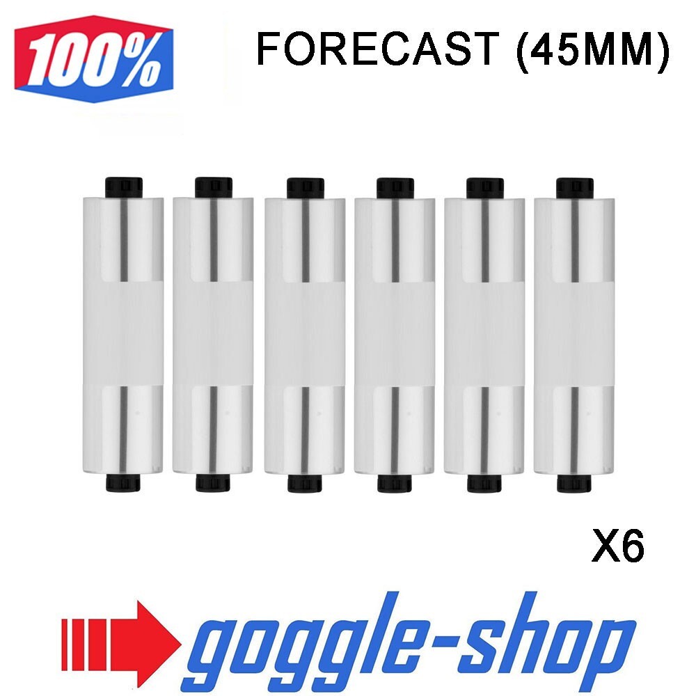 100% FORECAST MOTOCROSS GOGGLES ROLL OFF FILMS X6 mx 45mm 100 PERCENT RNR