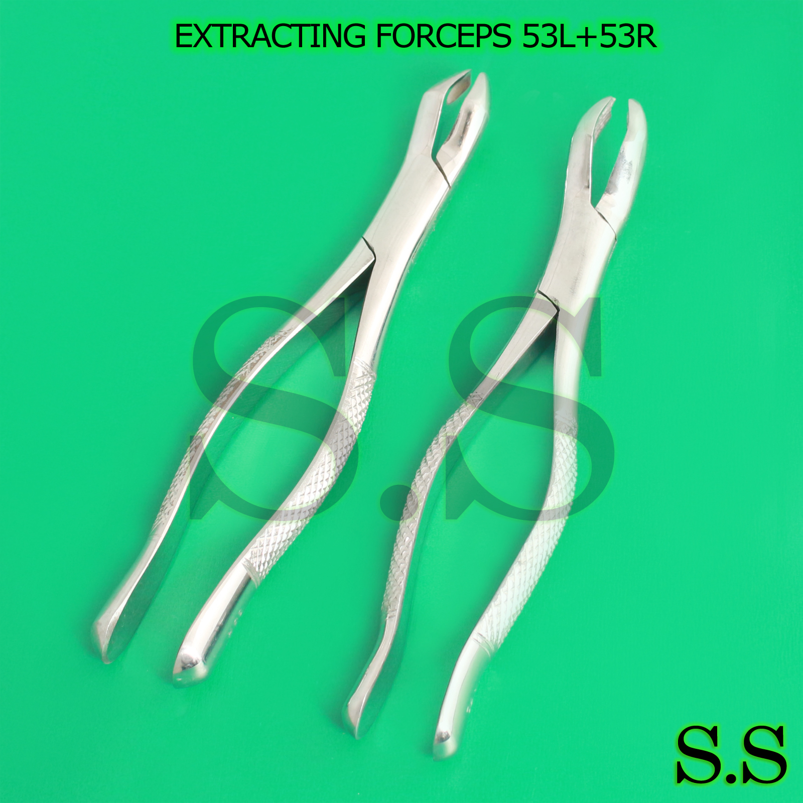 Extracting Forceps Set of 2 - 53L & 53R - Surgical Dental Instruments German GR
