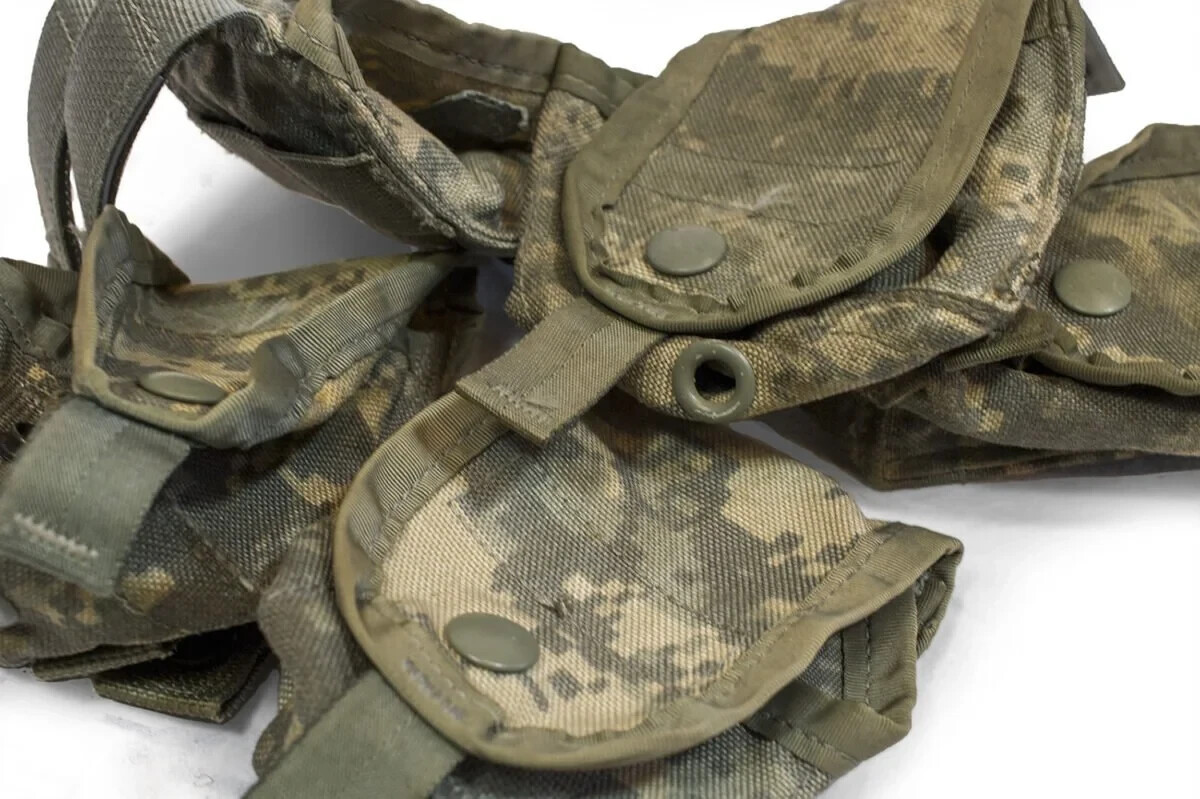 4 PACK USGI Hand Grenade Pouch US Army ACU Digital MOLLE II Utility Pouch VGC