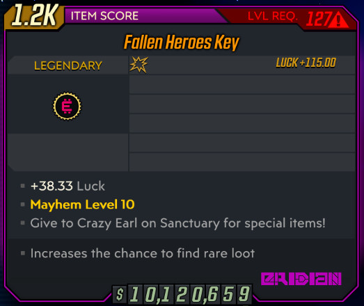 Borderlands 3  ⭐️ FALLEN HEROES VAULT CARD MAX PACK - (Playstation | Xbox | PC)