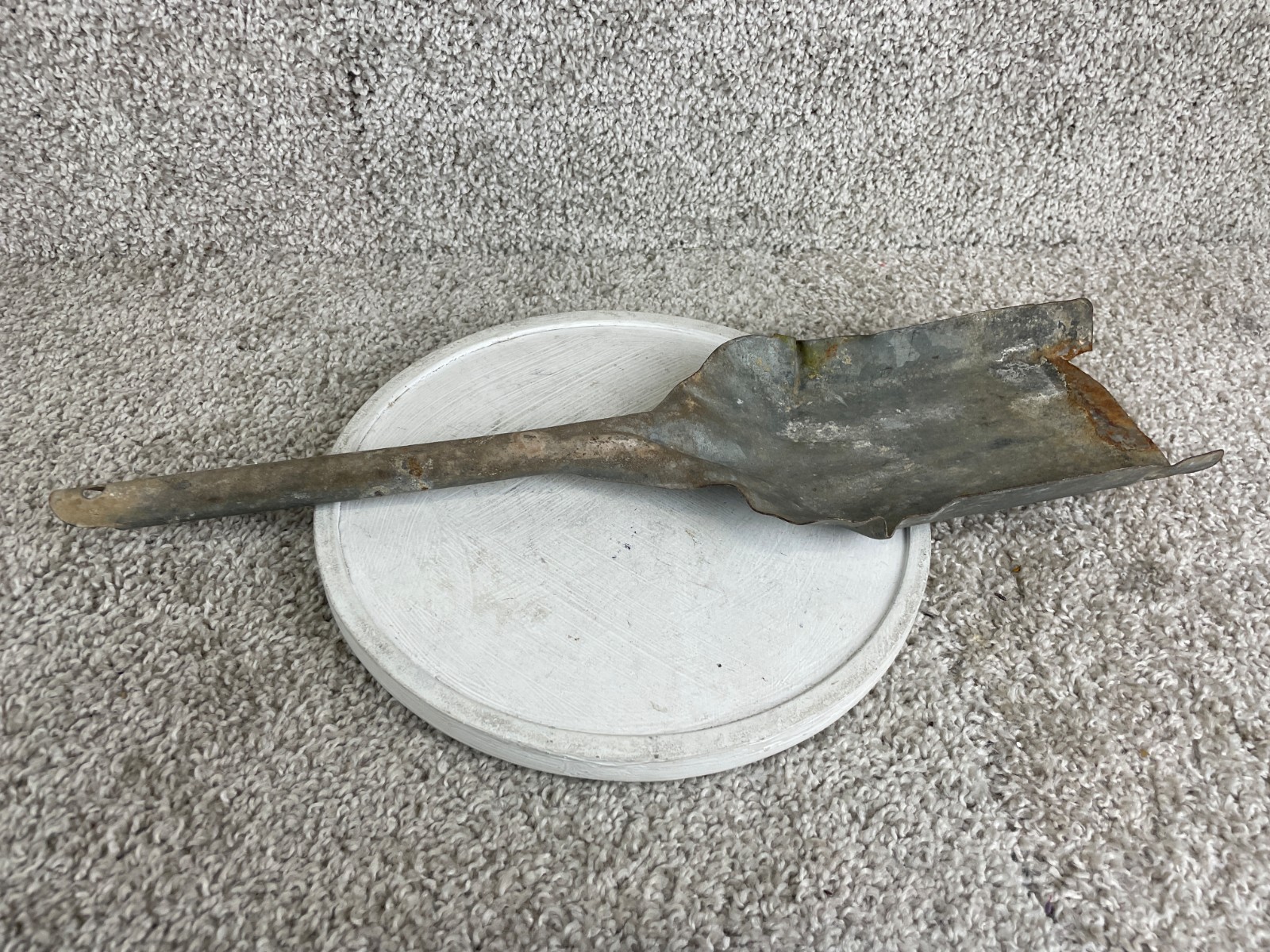 Vintage Fireplace 17" Metal Ash Shovel Coal Scoop