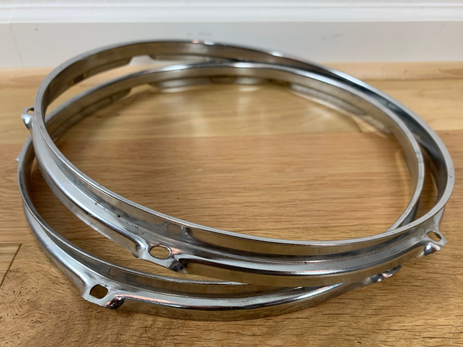 12-Inch 6-Lug Rack Tom RIM HOOP Counterhoop Parts Set Lot of 2x Pair COS Import