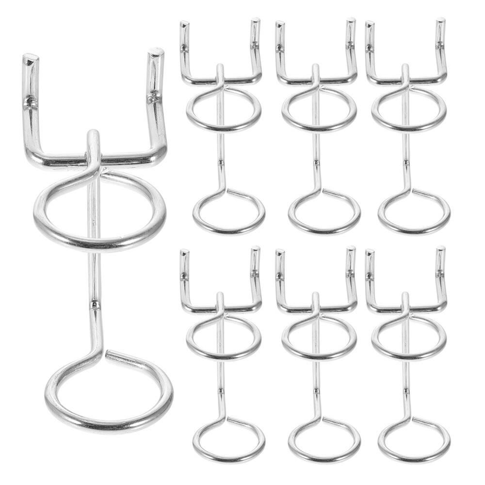 10Pcs Peg Board Tool Hanger Double-Ring Holders Hook Girl Screwdriver Organizer