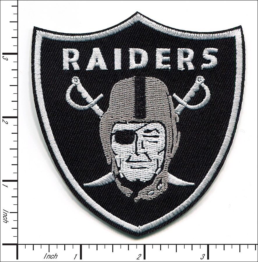30 Pcs Embroidered Iron on patches Raiders Shield 86x92mm AP021rD1