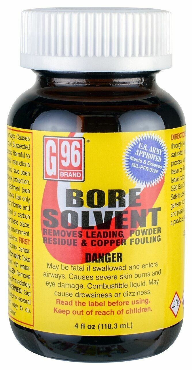 G96 Military Grade Gun/Rifle/Firearm Bore Cleaner Solvent - US Army Approved 4oz