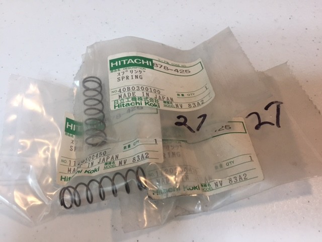 3 Qty- Hitachi 878-425 878425 Spring for NV83A2
