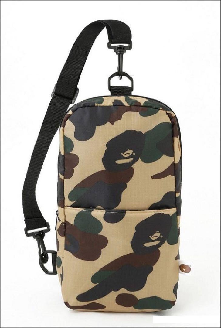 A BATHING APE Camouflage Body Bag Novelty accessories Unused JAPAN Free shipping
