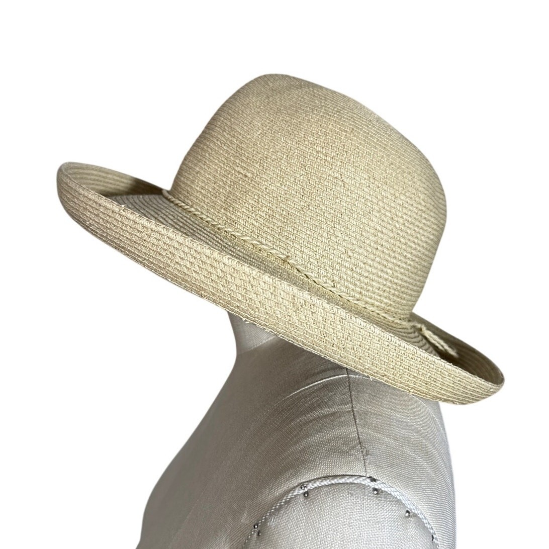 SCALA Collection Tan Rolled Brim Hat One Size