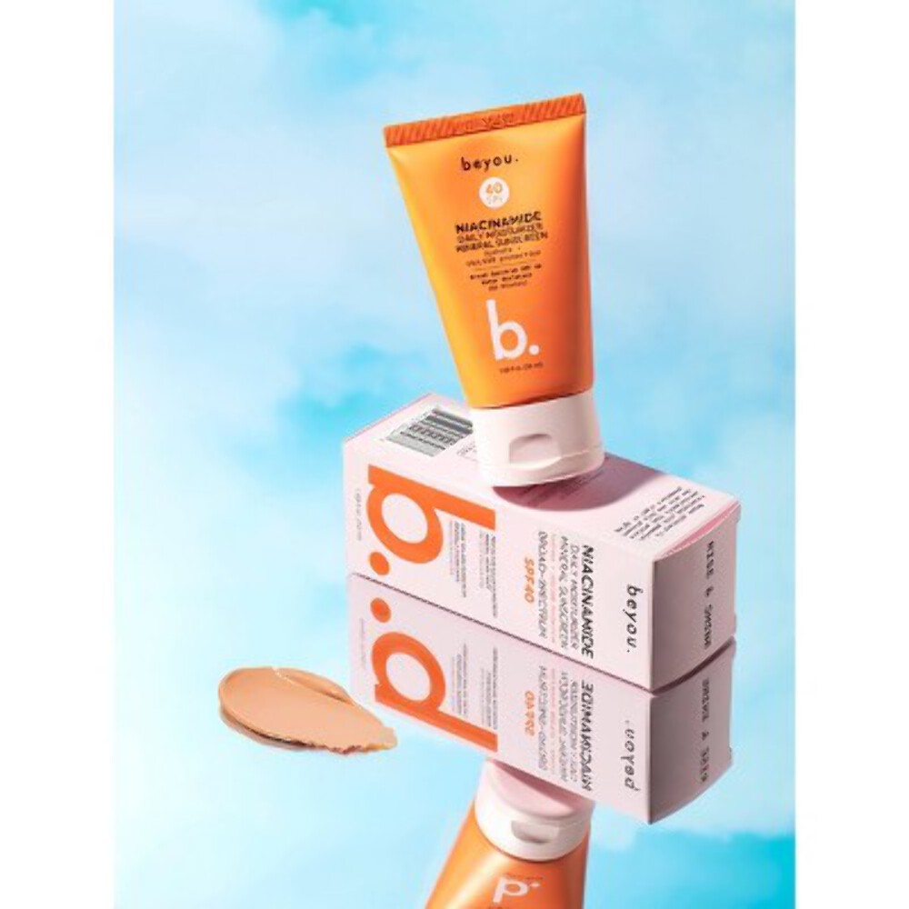 Beyou. Hydrating Niacinamide Daily Moisturizer Mineral Face Sunscreen SPF 40 1.6