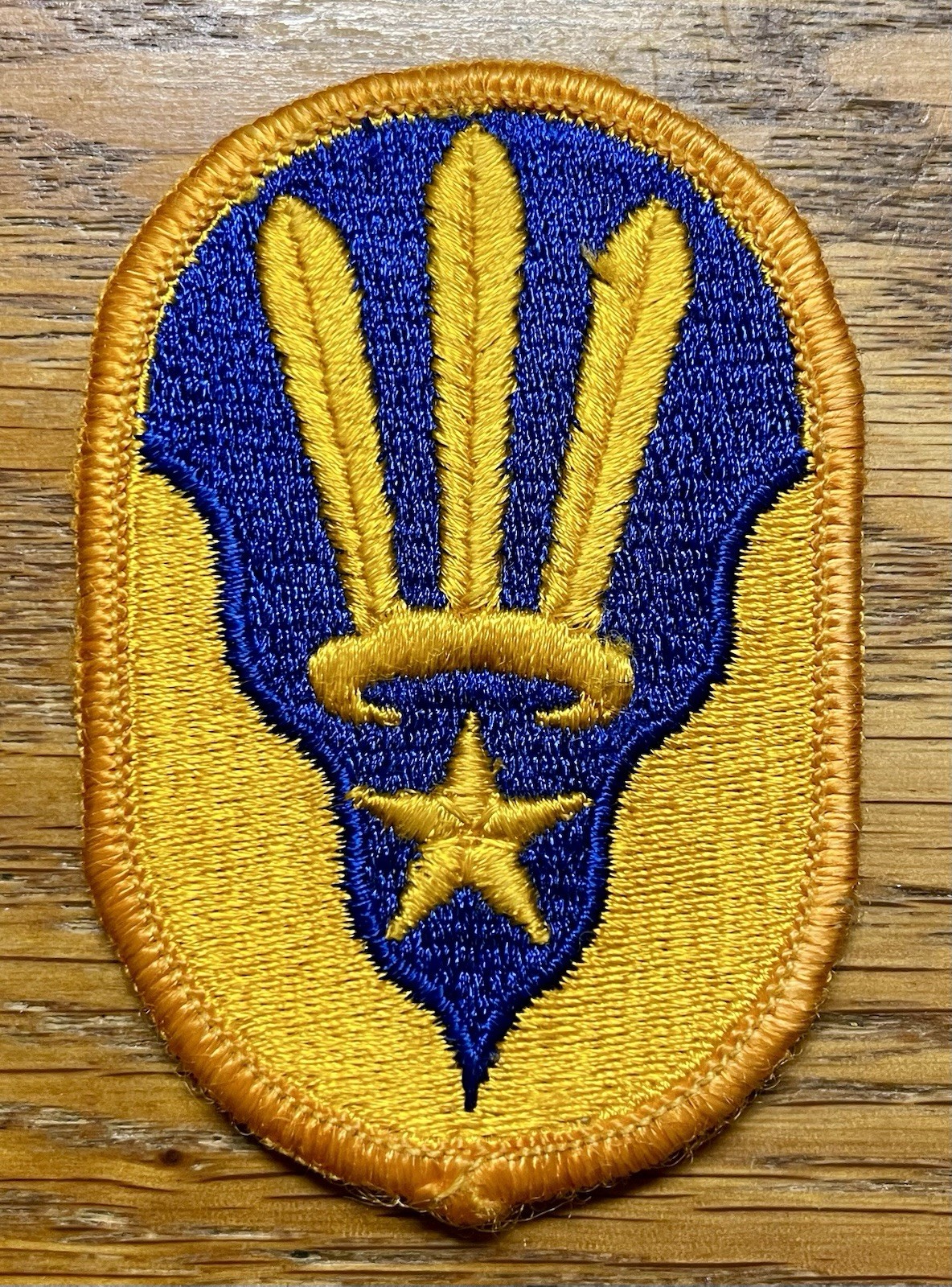 ORIGINAL 1968 to 2000’s US 123rd ARMY RESERVE COMMAND PATCH MERROWED EDGE
