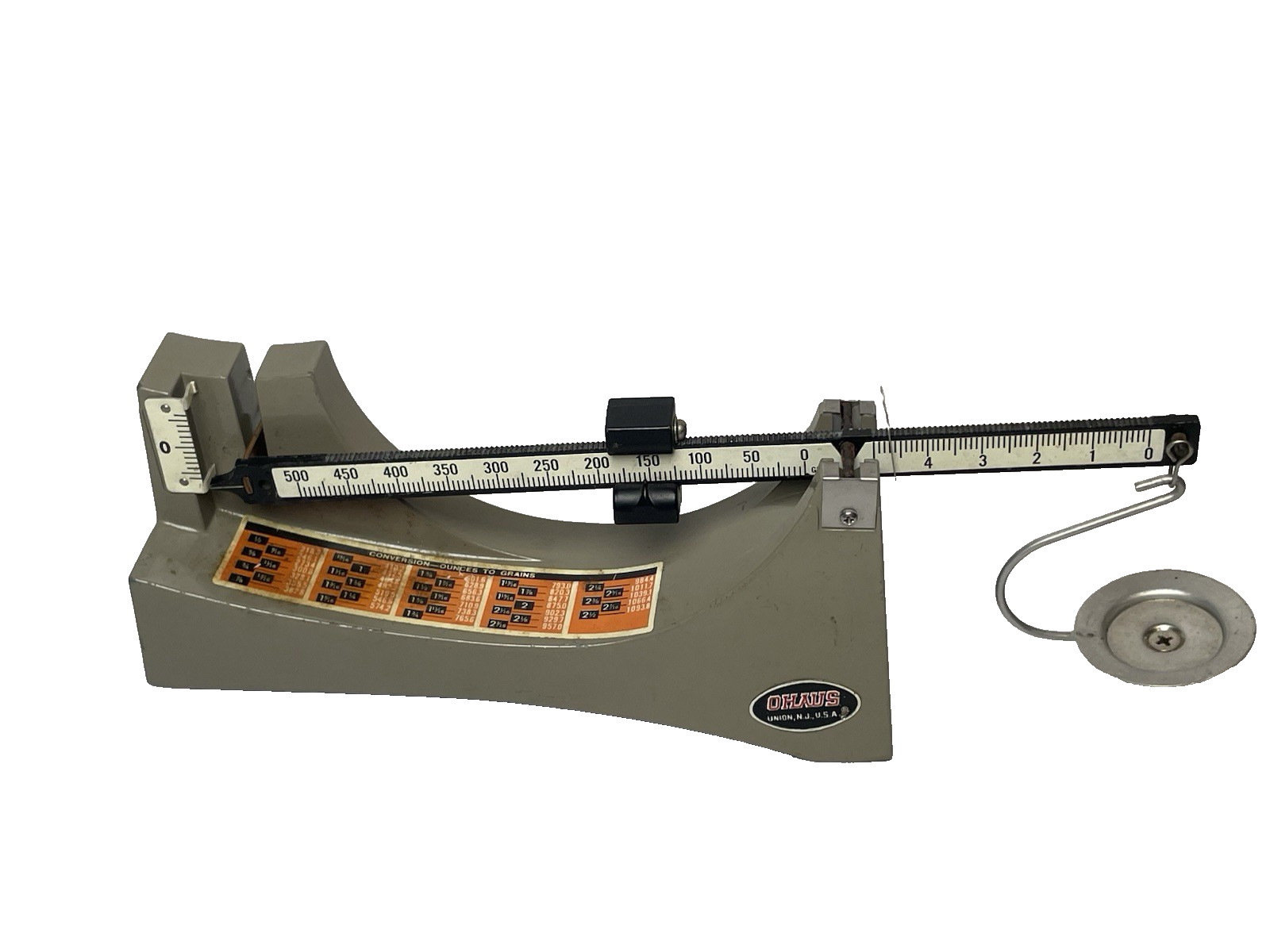 LYMAN “D5” PRECISION RELOADING POWDER SCALE - BEAM STYLE SCALE - MADE BY OHAUS