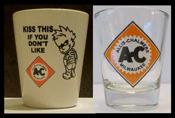 Set of 2 Allis Chalmers  1½ Shot Glass