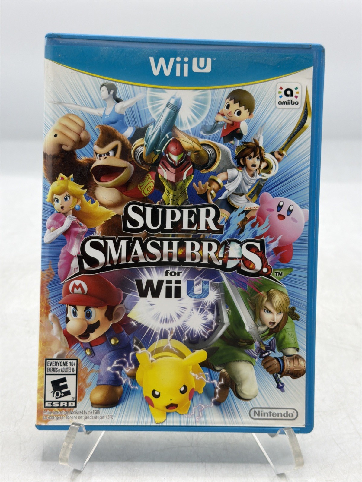 Super Smash Bros. for Wii U (Nintendo Wii U, 2014) CASE & MANUAL ONLY